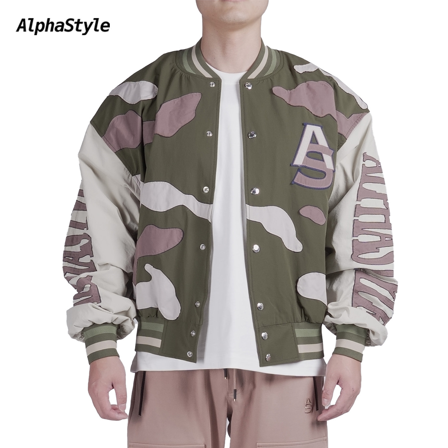 AlphaStyle秋冬迷彩夹克外套