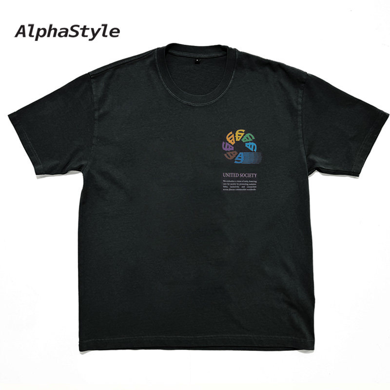 APSL时尚潮牌夏季美式印花T恤