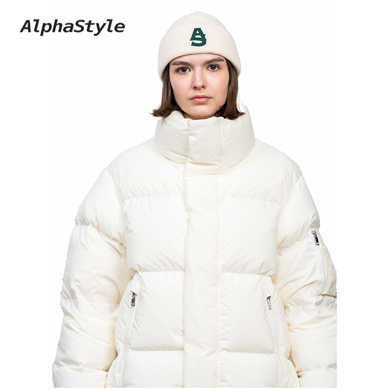 领防风保暖鹅绒羽绒服