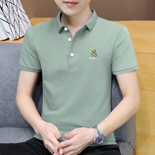 t恤男装 翻领半袖 T恤男POLO衫 夏季 体恤衫 短袖 男式 男士