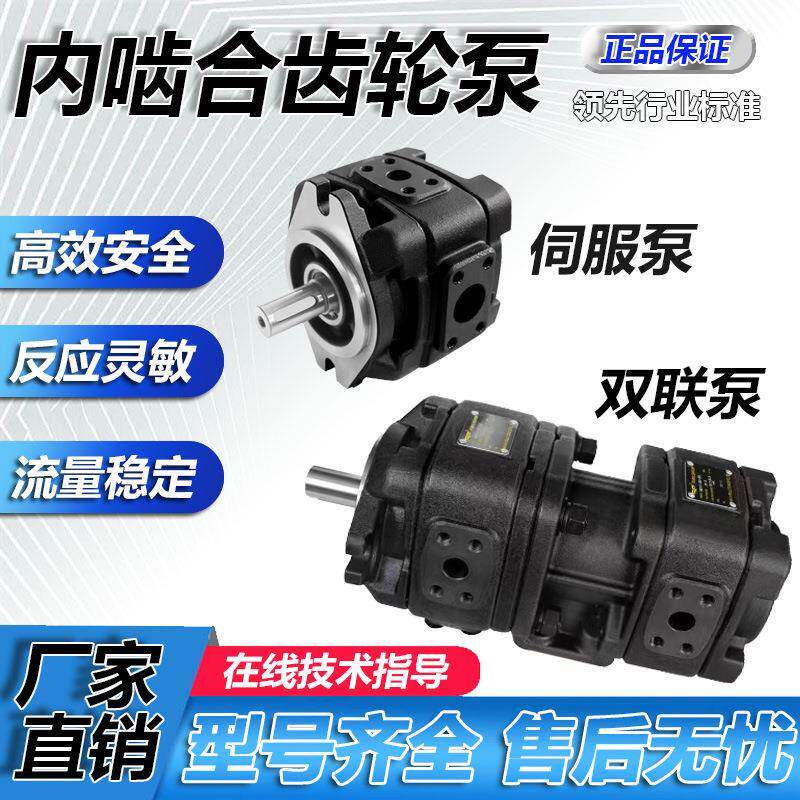 液压系统内啮合齿轮双联泵HG20-100-63-01R-VPC-D伺服双联油泵