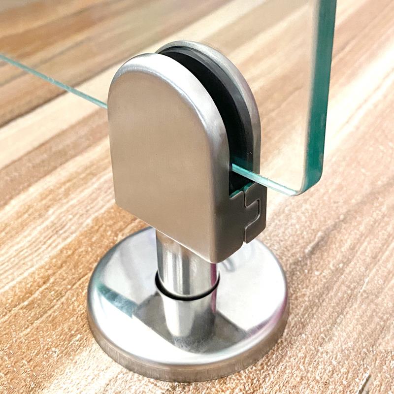 304不锈钢加长玻璃支撑脚鱼嘴夹固定器托 托架支架屏风层卡子支撑