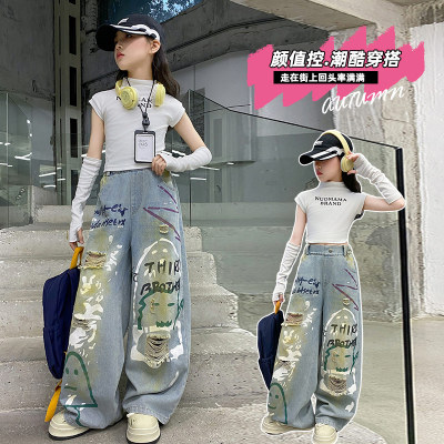 秋季女童爵士舞潮服走秀演出服
