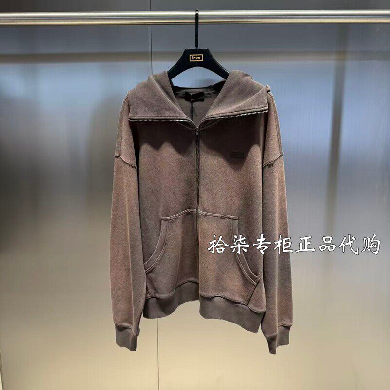 INXX专柜正品2025秋款扎染宽松休闲潮男女连帽卫衣外套XXF3106064