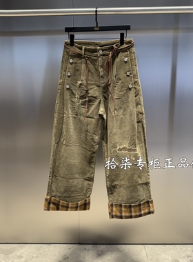 INXX专柜正品2025冬款复古男女宽松休闲梭织长裤棉潮牌XSF4231506