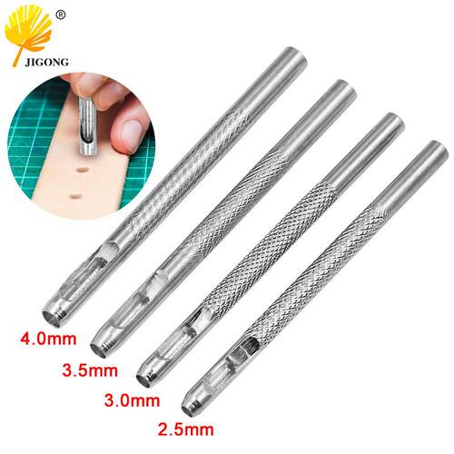 高硬度打眼冲子镀锌工具打眼器皮革空心打孔器皮具腰带打孔圆冲