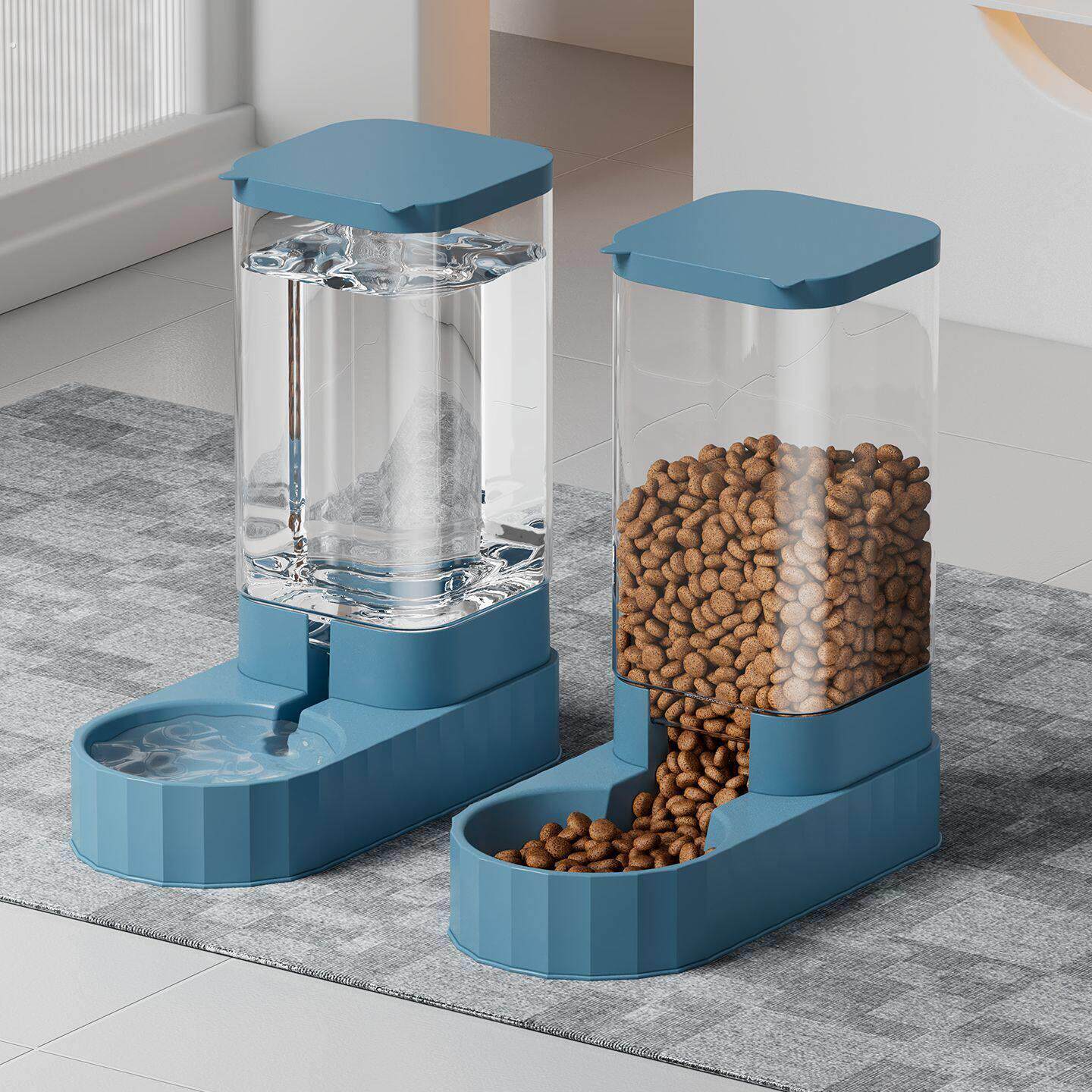 猫咪狗狗饮水机猫粮全自动喂食器投喂宠物喝水神器猫碗狗碗用品