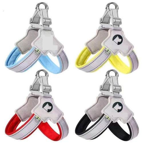 狗套头脖套夏季中型犬小型犬泰迪狗防脱防咬狗狗背心式遛狗牵引绳