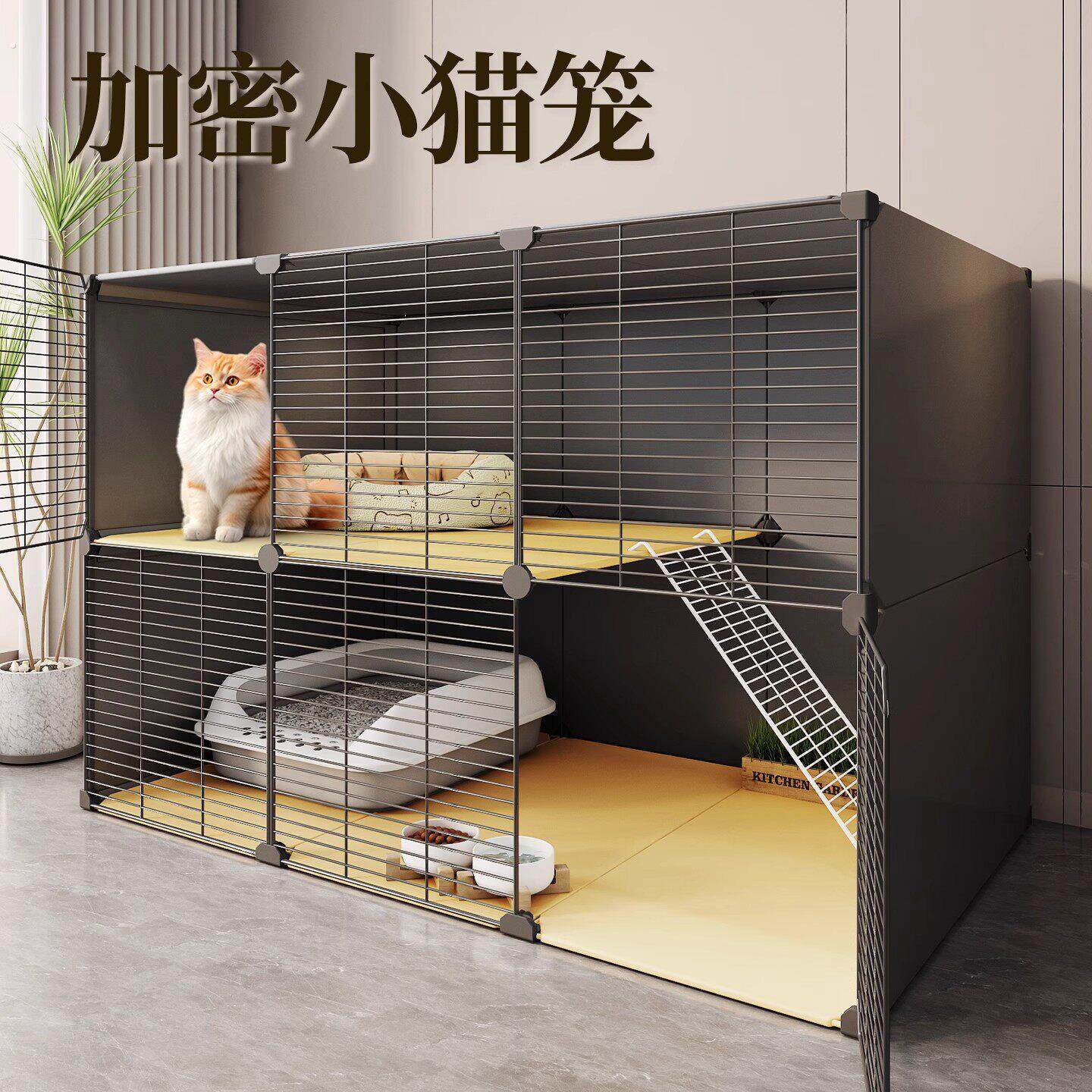 小猫笼子家用室内带猫厕所一体猫咪猫屋宠物笼子猫别墅不占地猫窝