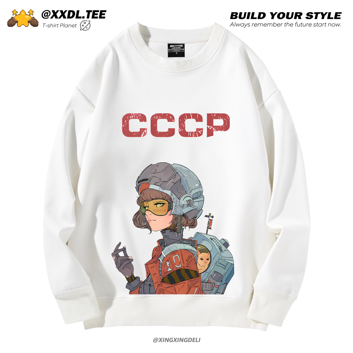 CCCP前苏联联名秋冬休闲圆领卫衣