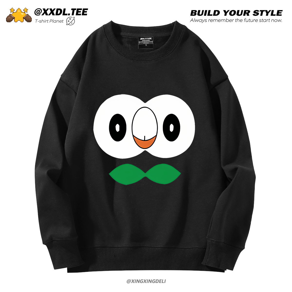 精灵宝可梦卡通外套口袋妖怪日月衣服木木枭鸟火斑喵潮牌小智卫衣