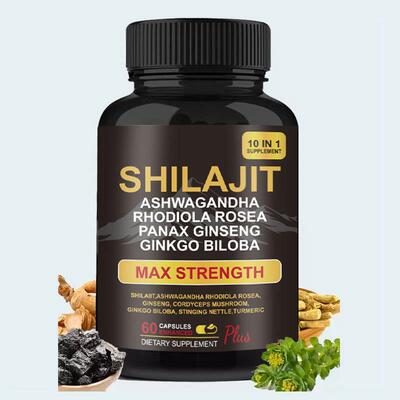 Shilajit Capsules Ashwagandha Extra外贸喜来芝胶囊定制跨境