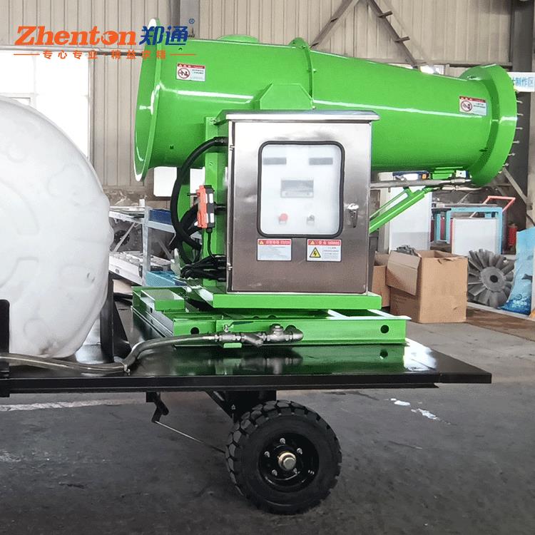 河南厂家高射程车载喷雾炮机柴油发电农用高压打药拖车式雾炮机