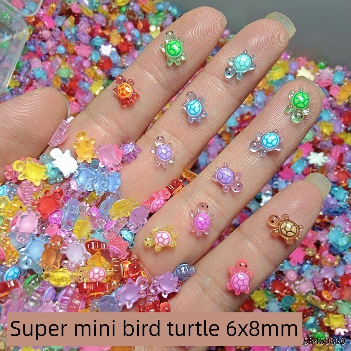 新款网红超级迷你小乌龟夜光小鼻嘎树脂水晶摆件发光mini海龟玩具