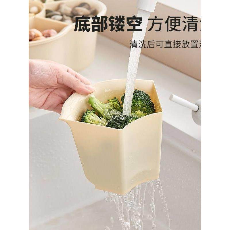 轻奢火锅旋转备菜盘配菜盘沥水篮家用双层蔬菜分格收纳大容量果篮,厨房/烹饪用具,配菜/备菜盘,淘宝优惠券,粉丝福利购,淘宝优惠卷