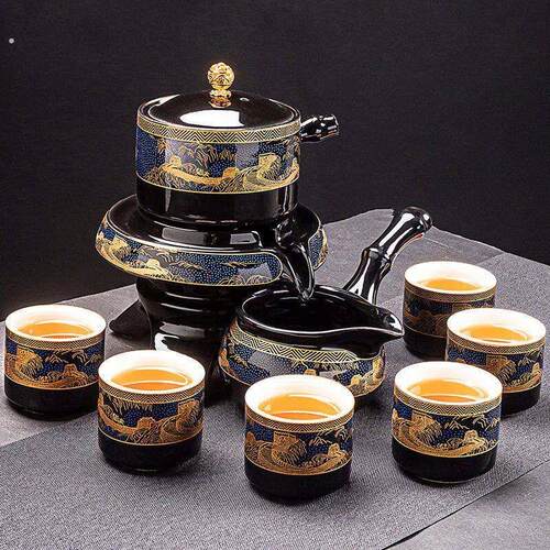 轻奢高端自动茶具套组家用懒人泡茶器茶壶茶杯整套功夫茶具冲茶器