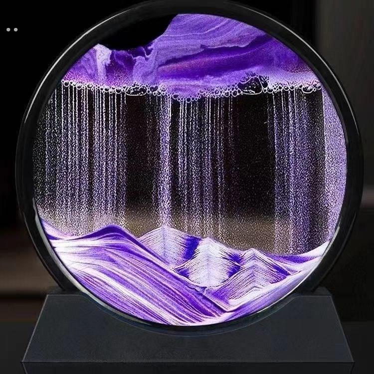 流沙画摆件创意艺术沙漏客厅办公室酒柜电视柜家居轻奢装饰品礼物