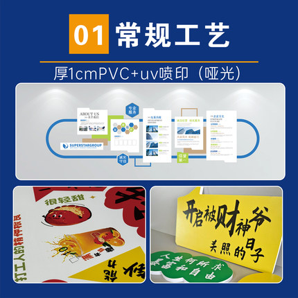 企业文化墙定制立体亚克力办公室员工团队风采展示文化墙设计定制
