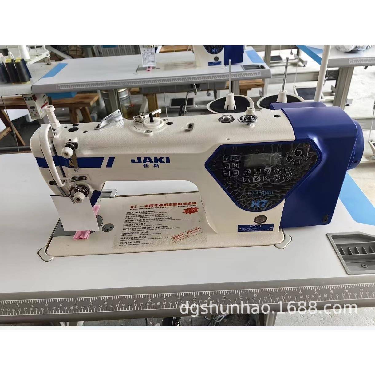 电脑步进密封油盘厚薄通吃缝纫机杰克全自动平缝机家用平车