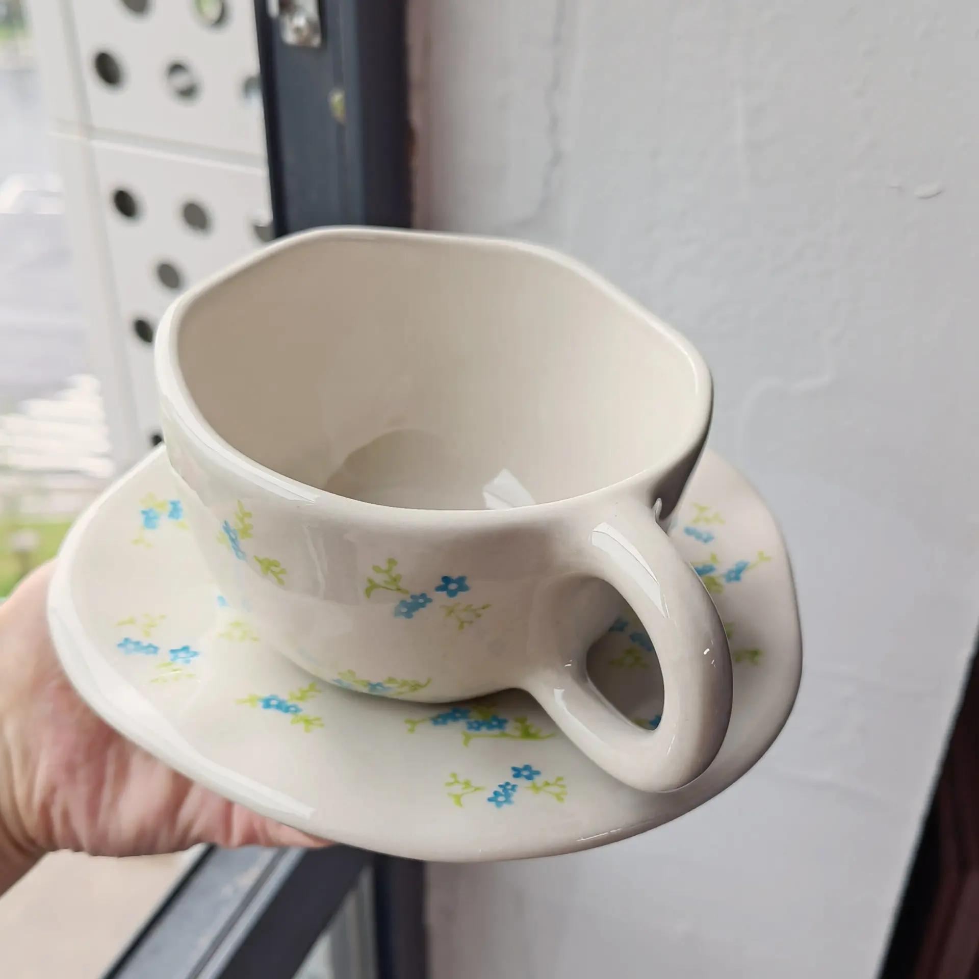 法式ins陶瓷咖啡杯碟套装小众设计下午茶点心碟情侣杯
