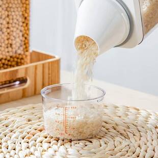 透明密封罐子量杯谷物收纳盒五谷杂粮厨房储物罐豆子糖果塑料瓶