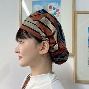 帽子女厨房家用炒菜做饭餐饮食堂工作居家清洁卫生时尚防尘防污帽
