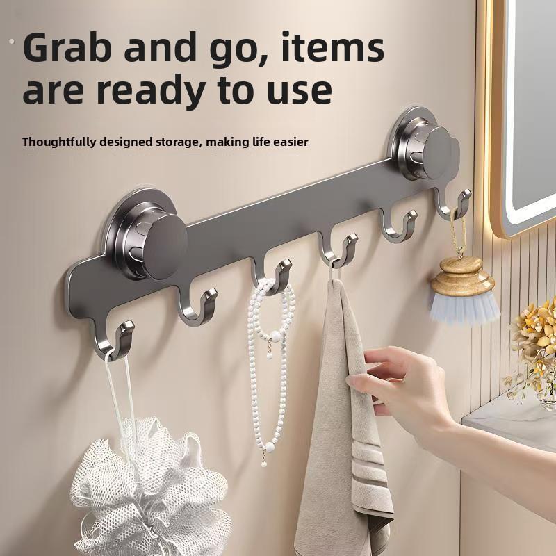 吸盘粘黏免打孔挂钩强力承重卫生间壁挂门后挂衣架浴室粘黏小挂钩