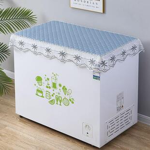 冷柜防尘罩盖巾翻盖侧掀式冰柜保护垫家用小型冰柜防尘遮盖垫