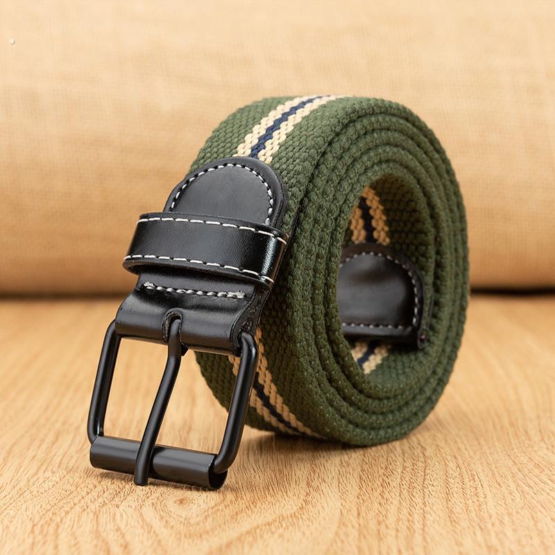 帆布腰带男士潮新款韩版百搭多孔皮带女学生年轻人加厚加长款裤带
