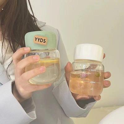 迷你小容量便携小水杯100ml可爱超小玻璃杯小巧180女透明小号口袋
