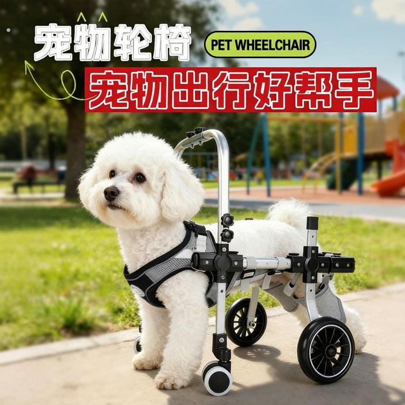 身心障碍狗轮椅狗后肢助力大小狗通用泰迪康复辅助车锻炼后腿支架