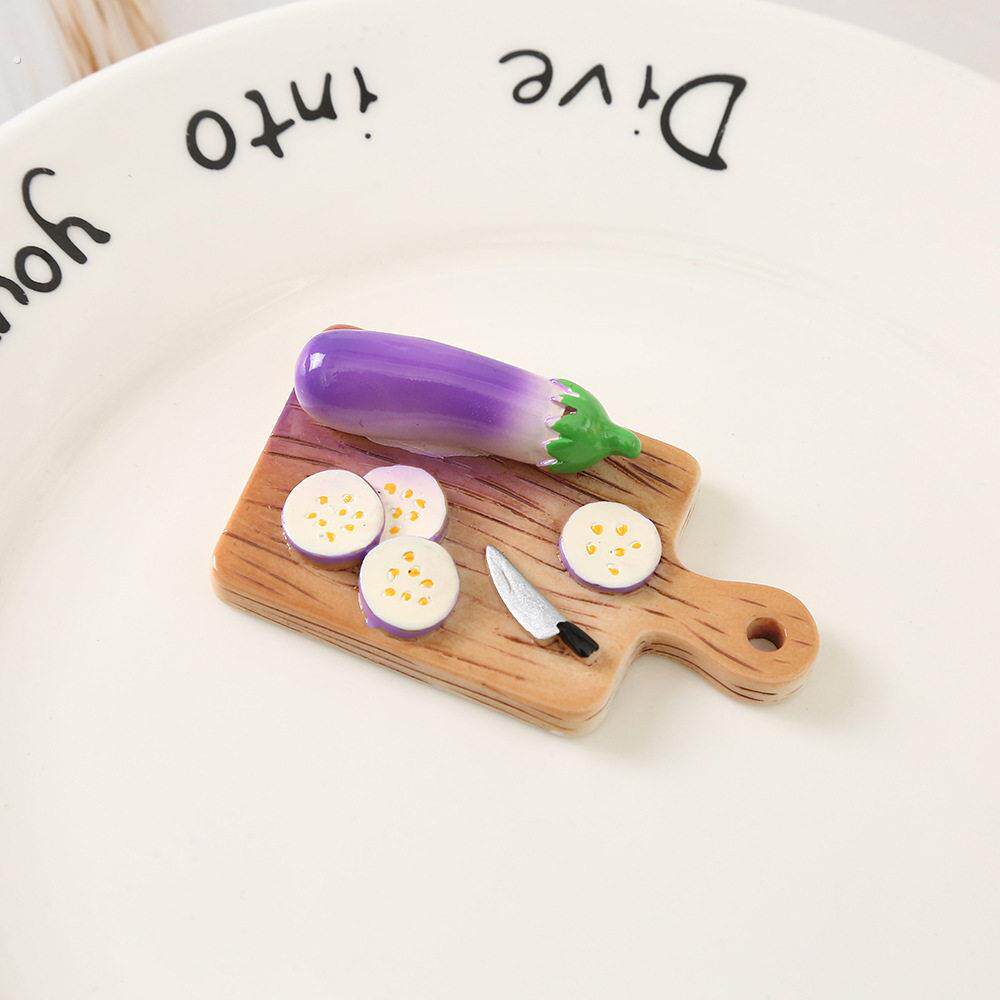 新款蔬菜砧板土豆番茄 DIY冰箱贴磁吸贴带磁铁树脂装饰创意摆件