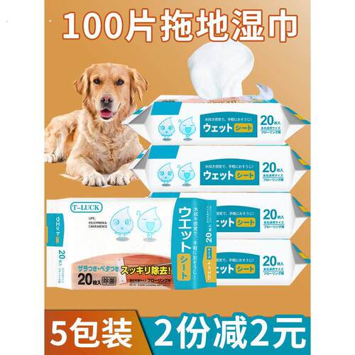 100片湿巾静电除尘纸无尘一次性拖布加厚擦地板清洁吸尘免洗吸尘