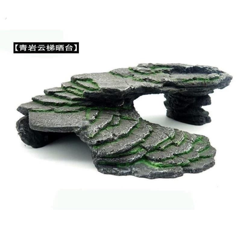 乌龟晒台爬虫楼梯爬台躲避洞守宫躲避屋水族箱宠物造景乌龟晾晒台