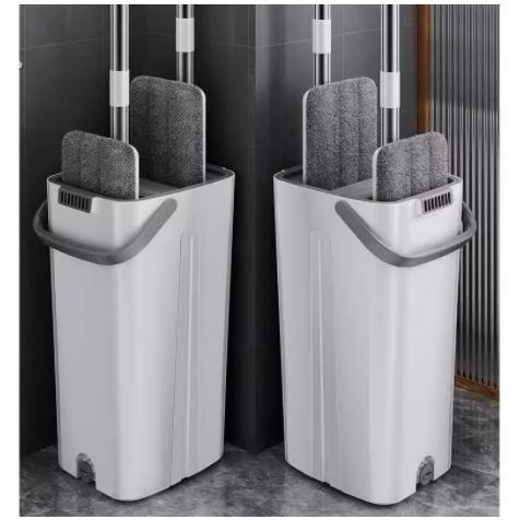 懒人拖把拖把拖地拖把加粗粗体家用平板单售洗刷一体拖把桶