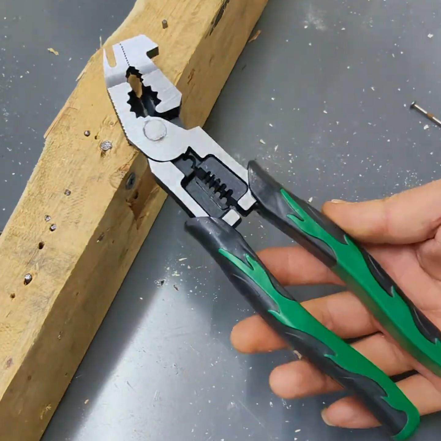 多功能弯头重型老虎钳子万用组合钳省力工业级钢丝钳家用手钳工具