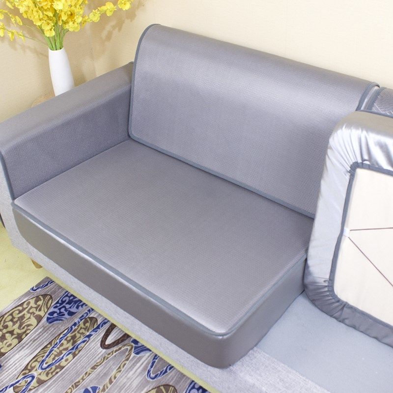 夏季沙发垫套罩笠夏天夏款凉席可机洗冰丝定做贵妃位加厚防滑简约