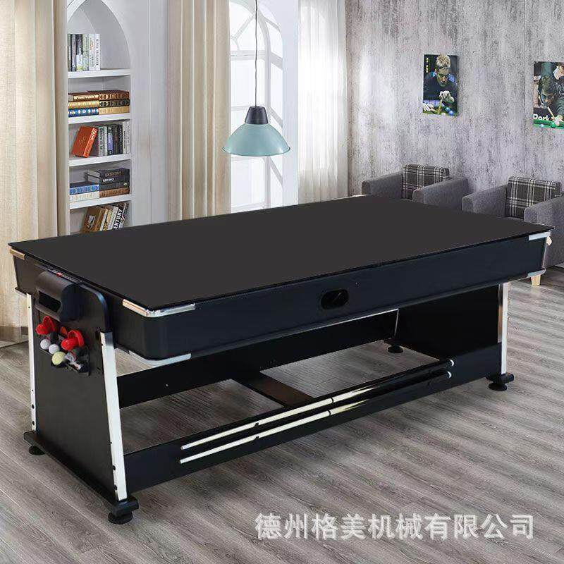 德州台球桌翻转台四合一多功能游戏桌球台家用室内曲棍乒乓球桌工