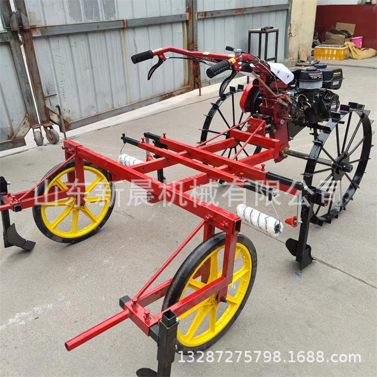 种土豆覆膜机 汽油手扶式起垄地膜机红薯黄烟覆膜机