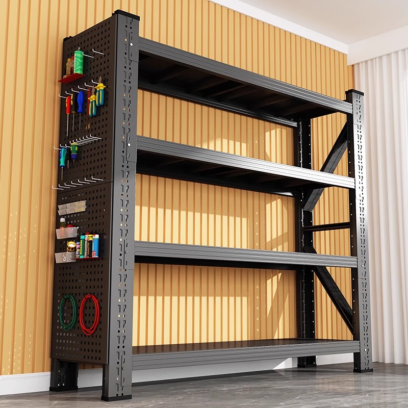 仓储货架仓库重型储物架快递超市多层置物架地下室车库靠墙工具架