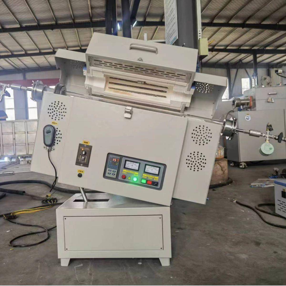 真空气氛回转管式电炉倾斜旋转管式炉管式烧结炉质保一年包邮