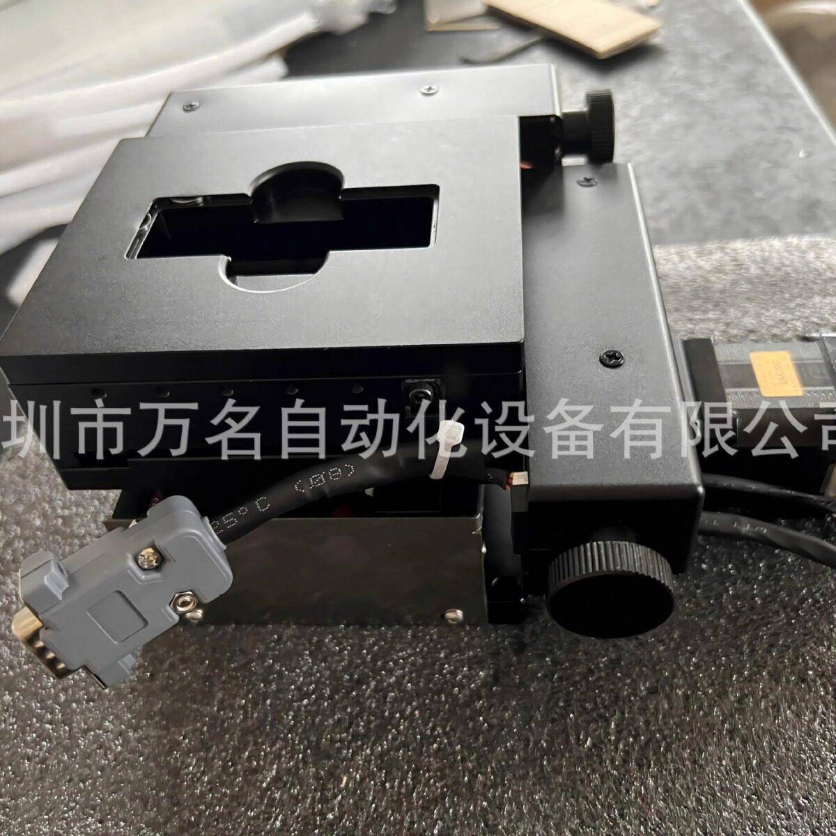 非标XYZ显微镜电动中空载物台电控升降平移滑台三轴精密扫描台