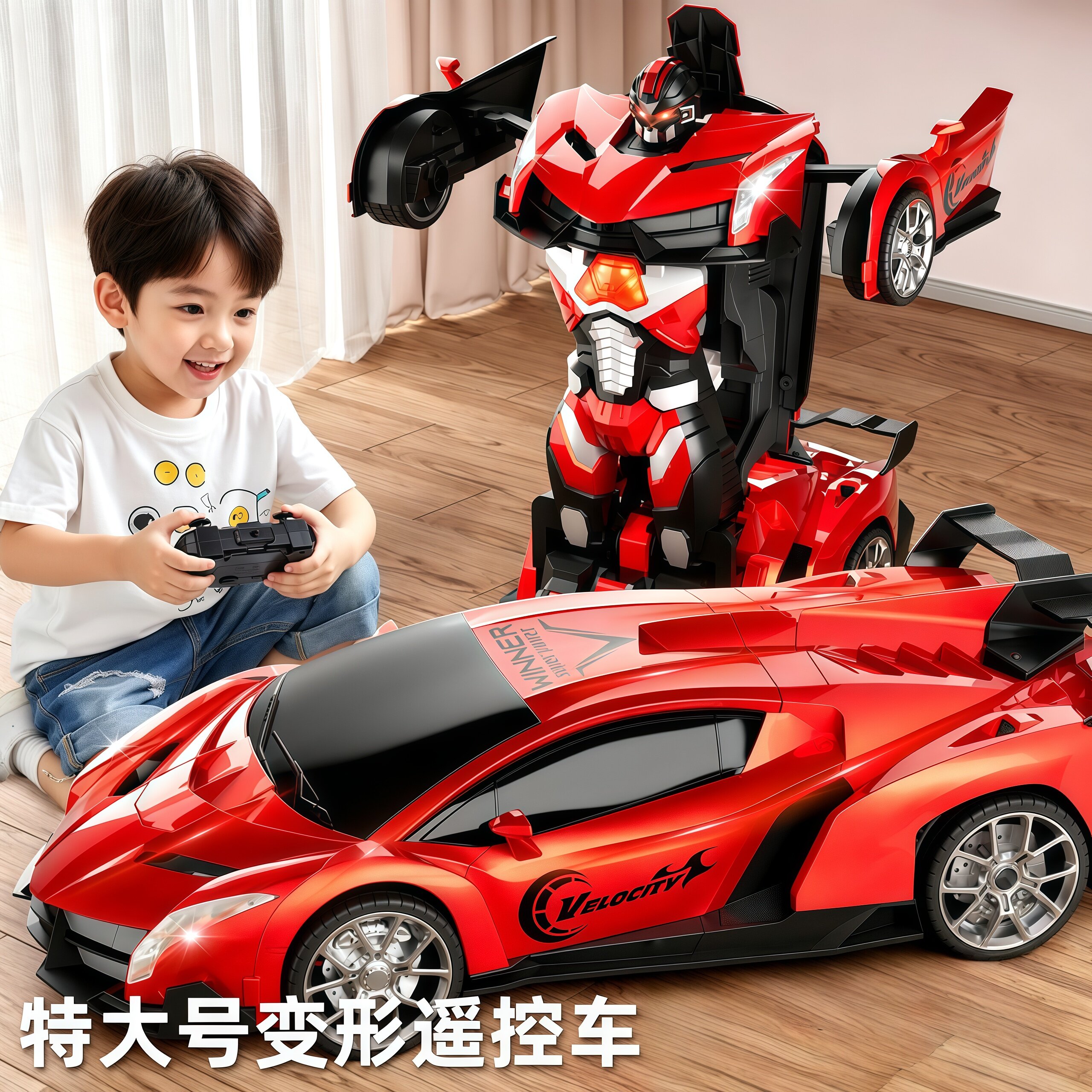 手势感应变形充电漂移遥控赛车图片