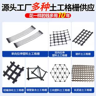 高密度聚栅乙烯HPE土工格高护强耐拉挡土TRQ坡单向拉伸塑料D土工