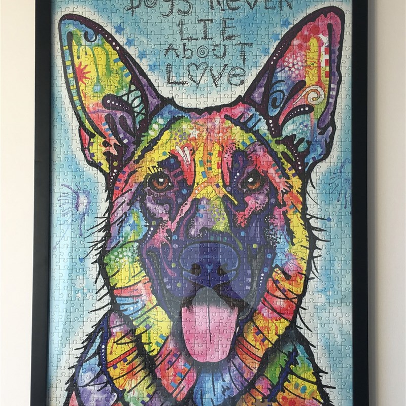 实木挂墙简约现代装饰画框定做拼图框定制300片500片1000片1500片