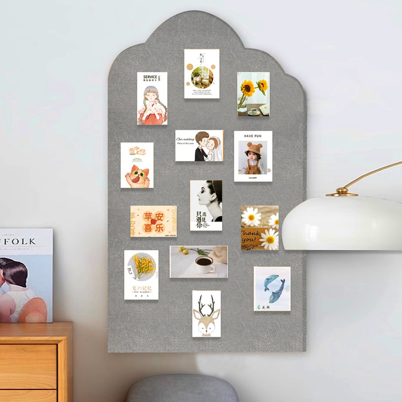 创意背景板墙面装饰羊毛毡照片展示栏客厅卧室墙上家用毛毡板墙贴