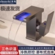春驰枪灰全铜龙头瀑布出水洗脸盆带灯炫彩龙头浴室柜单孔冷热龙头