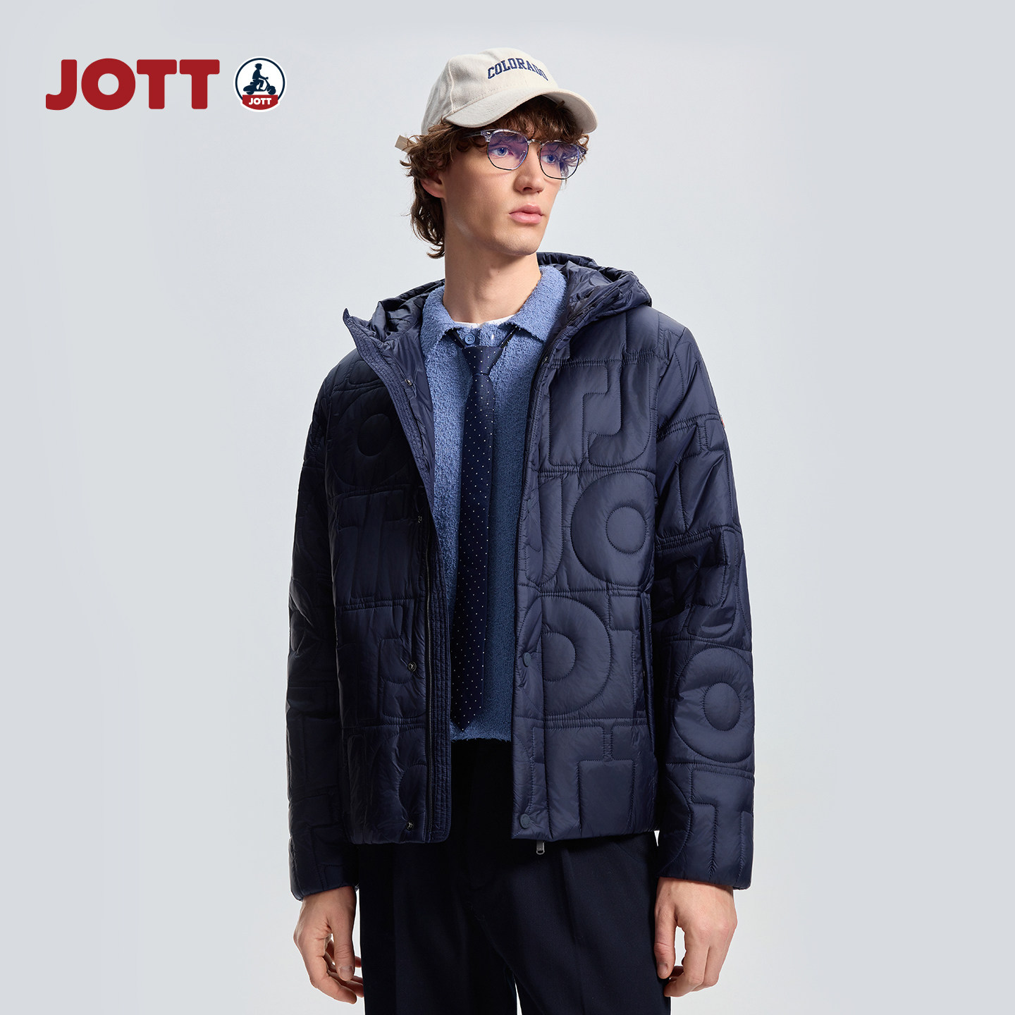 JOTT男士连帽棉服外套