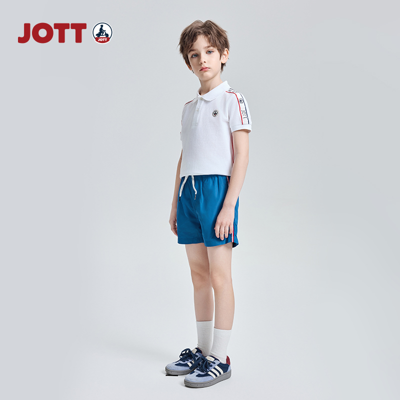 JOTT童装沙滩裤休闲百搭时尚简约舒适透气儿童潮流运动沙滩风短裤