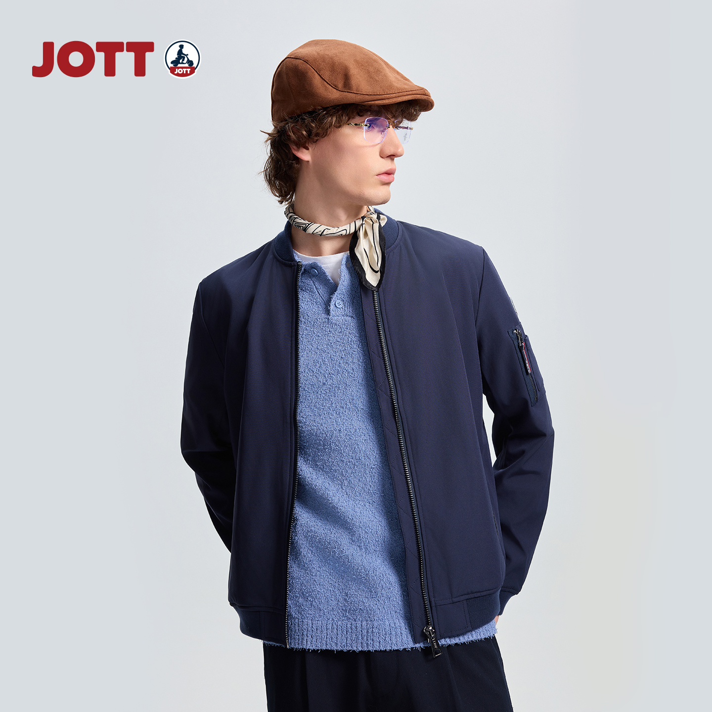 JOTT男士春秋立领夹克